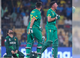South Africa beat Pakistan in ICC World Cup 2023; Image Source; XTwitter @ProteasMenCSA