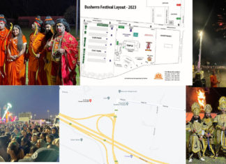 Sri Durga Temple Dussehra parking plan 1; Image Source; The Australia Today