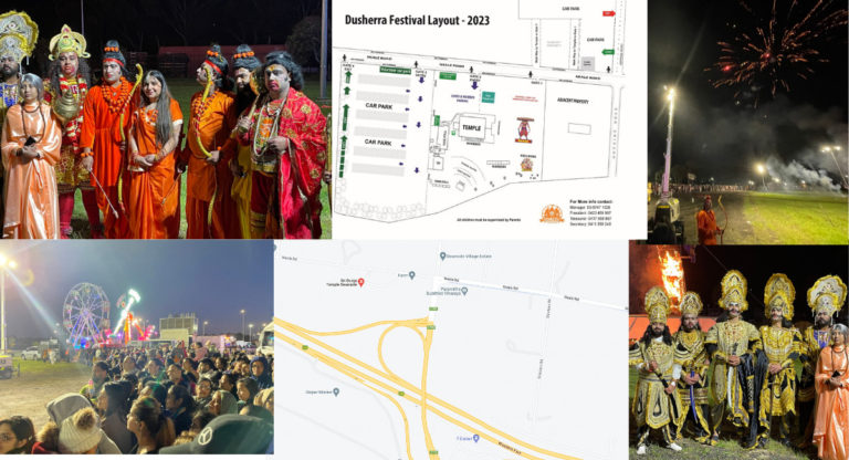 Here’s traffic and parking plan for Australia’s biggest Dussehra at Sri Durga Temple