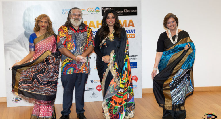 Indigenous Australian and Indian cultures merge to celebrate the legacy of Mahatma Gandhi in Sydney