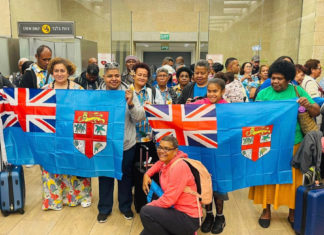 Pacific Island Pilgrims find shelter in Israel after terrorist attack