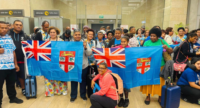 Pacific Island Pilgrims find shelter in Israel after terrorist attack