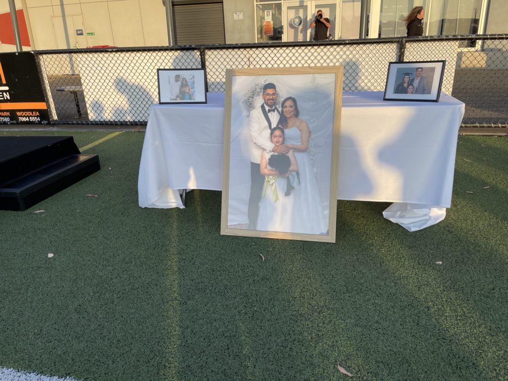 Tears and Tribute: Hundreds gather to honour memories of Pratibha, Anvi, Jatin, Vivek and Vihaan 2 Community Vigil for Daylesford incident victims; Image Source: The Australia Today