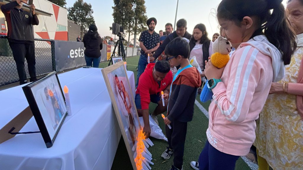 Tears and Tribute: Hundreds gather to honour memories of Pratibha, Anvi, Jatin, Vivek and Vihaan 17 Community Vigil for Daylesford incident victims; Image Source: The Australia Today