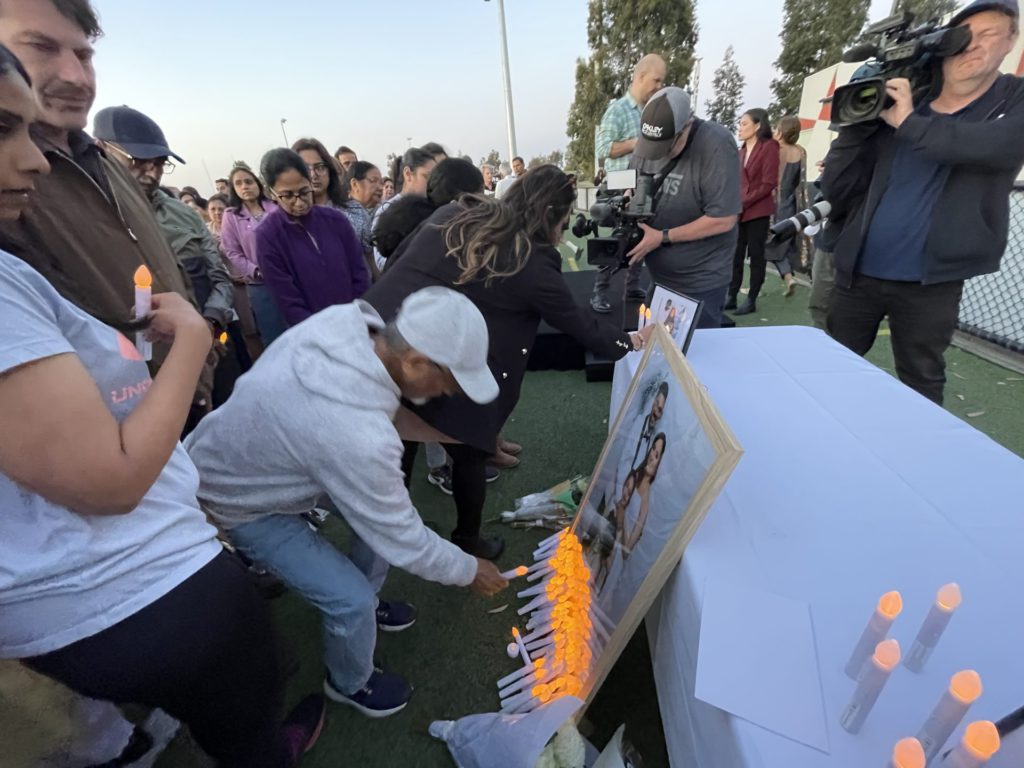 Tears and Tribute: Hundreds gather to honour memories of Pratibha, Anvi, Jatin, Vivek and Vihaan 14 Community Vigil for Daylesford incident victims; Image Source: The Australia Today