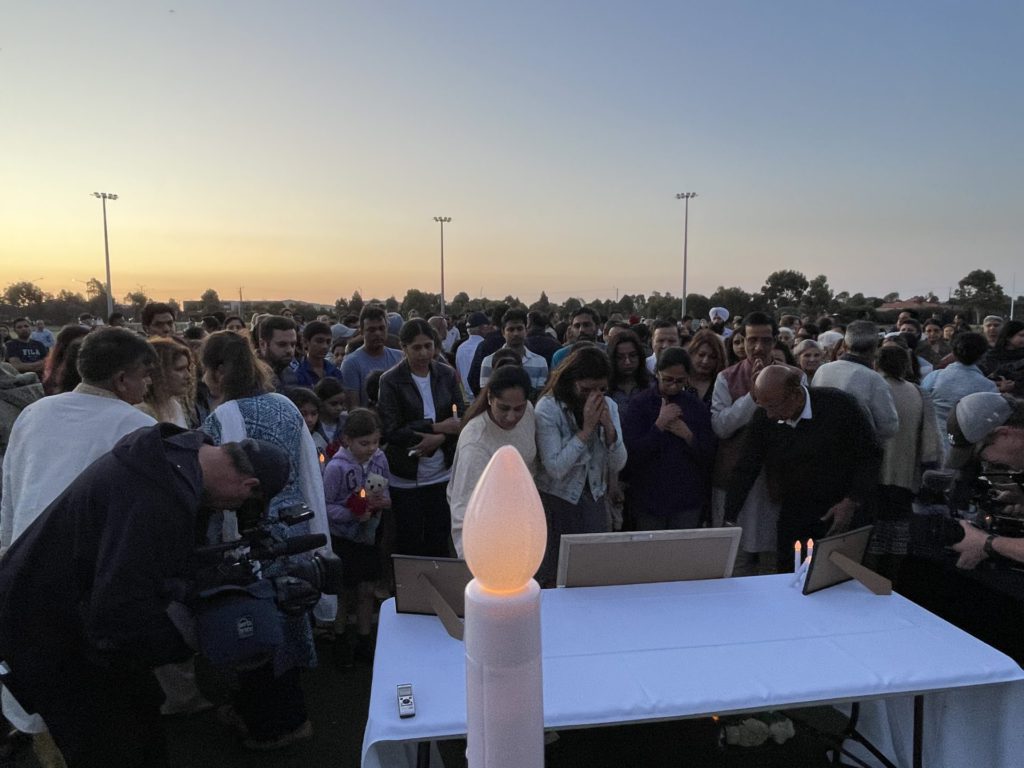 Community Vigil for Daylesford incident victims; Image Source: The Australia Today