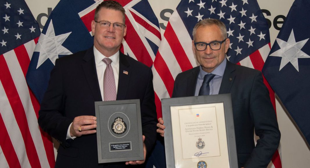 Image: U.S. Secret Service Signs Memorandum of Understanding with the Australian Federal Police (Source: U.S. Secret Service - X)