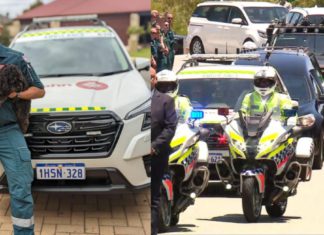 Paramedic Tinesh Tamilkodi who died in a car crash farewelled with a guard of honour