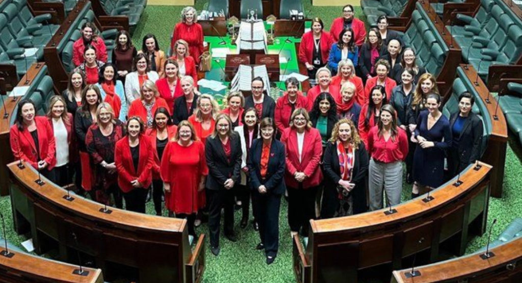 Women in Victorian Parliament; Image Source; @NatalieHutchins