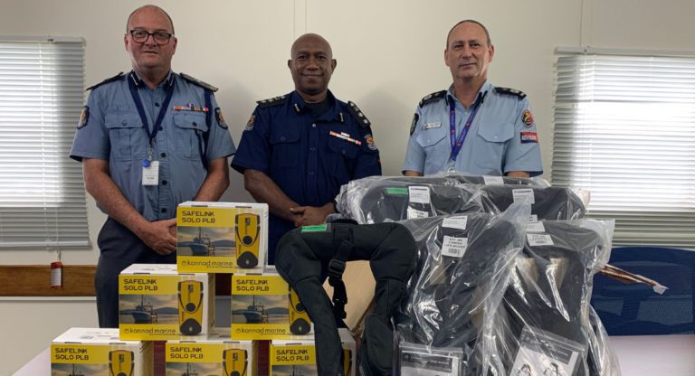 Australia helps enhance safety of PNG Water Police; gifts lifejackets and personal locator beacons