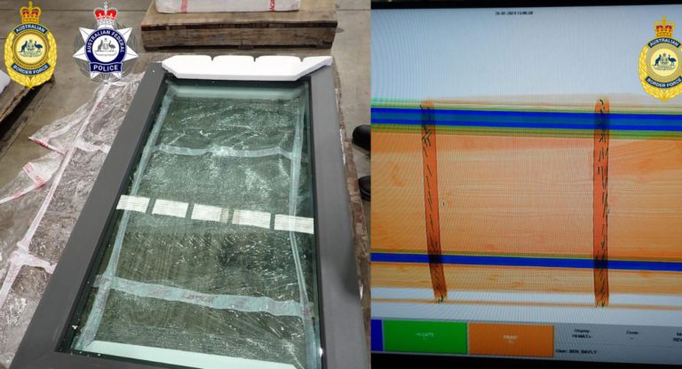 100kg of meth concealed in window frames seized in Sydney