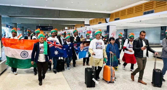 Image: Indian-Australians at Melbourne Airport (Source: The Australia Today)