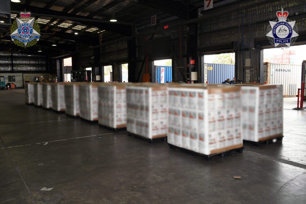 Canadian drug cartels damaging Fiji and Australia through meth 2 OP PARKES Consignment Pallets 3 2