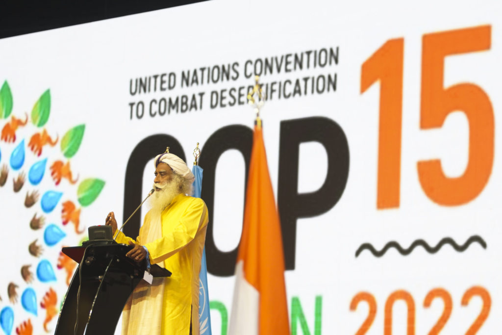 Sadhguru speaks at UNCCD COP15 3