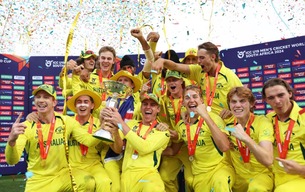 Australia win Cricket World Cup U19 defeating India; Image Source- @ICC X:Twitter