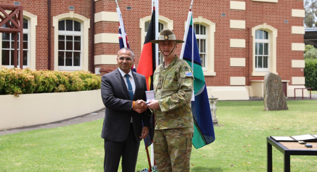 Bronze Commendation to Captain Rajendra Pandey; Image Source; Supplied Bronze Commendation to Captain Rajendra Pandey; Image Source; Supplied