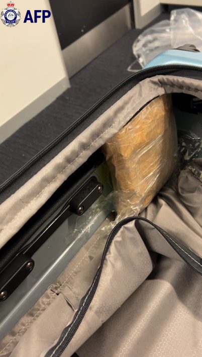 Drugs inside suitcase 2 25