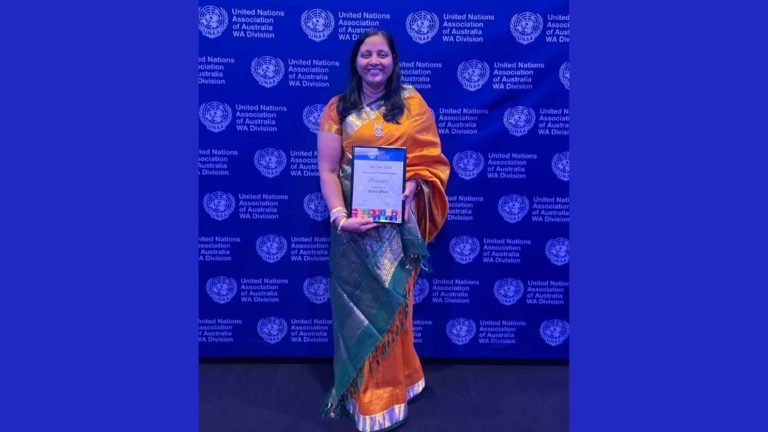 Asha Bhat receives Australian Awards for Excellence in Women’s Leadership