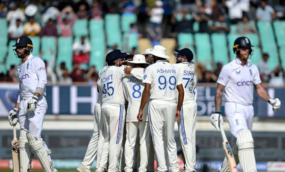 Rajkot Test; India wins against England; Image Source- @BCCI X:Twitter Rajkot Test; India wins against England; Image Source- @BCCI X:Twitter
