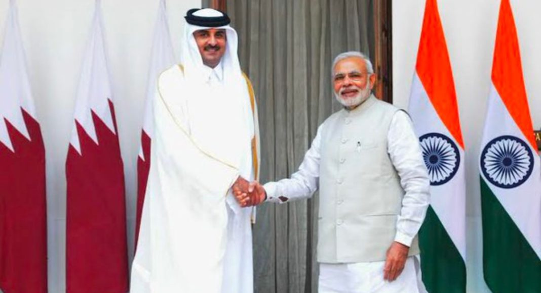 Indian PM Narendra Modi and Qatar Emir of Qatar Sheikh Tamim bin Hamad Al Thani; Image Source- @PMO XTwitter Indian PM Narendra Modi and Qatar Emir of Qatar Sheikh Tamim bin Hamad Al Thani; Image Source- @PMO XTwitter