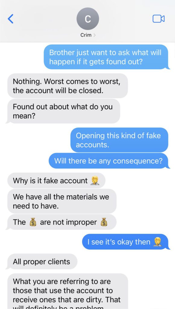Money mule texts 1 1