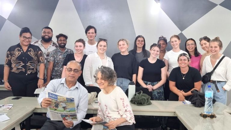 Australian journalism students explore Fiji media landscape