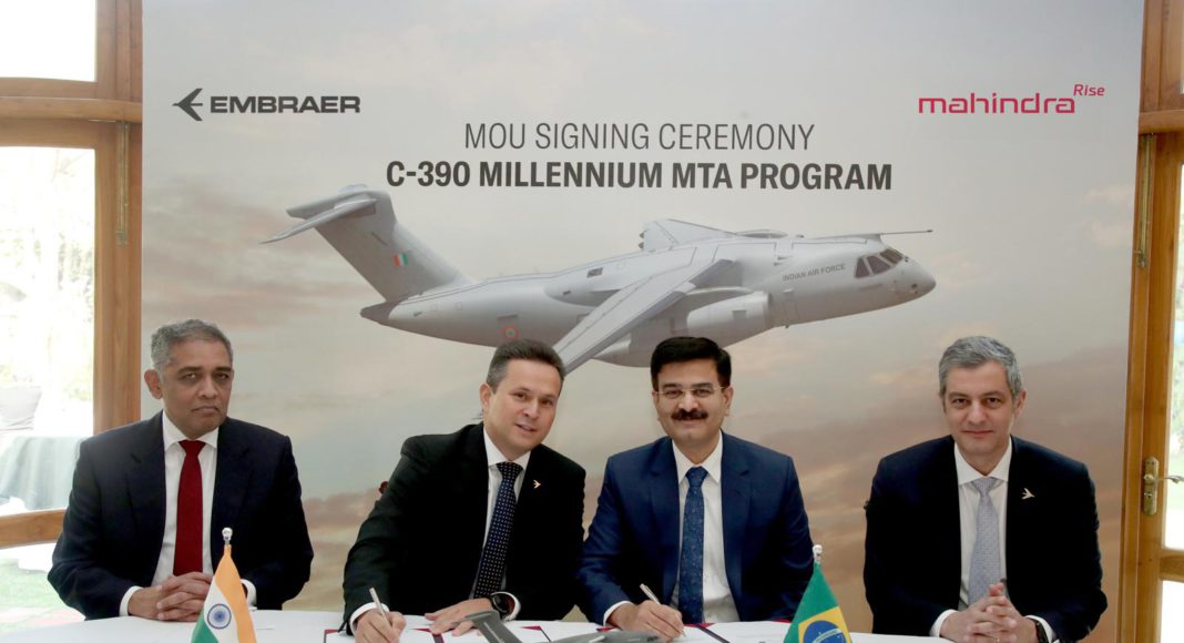 Embraer signs MOU with Mahindra; Image Source- Supplied