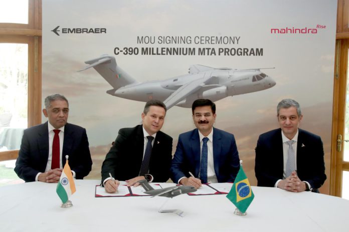 Embraer signs MOU with Mahindra; Image Source- Supplied