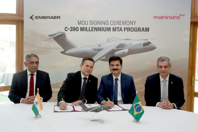 Embraer and Mahindra Sign MoU to Boost Indian Air Force’s Fleet with C-390 Millennium Aircraft