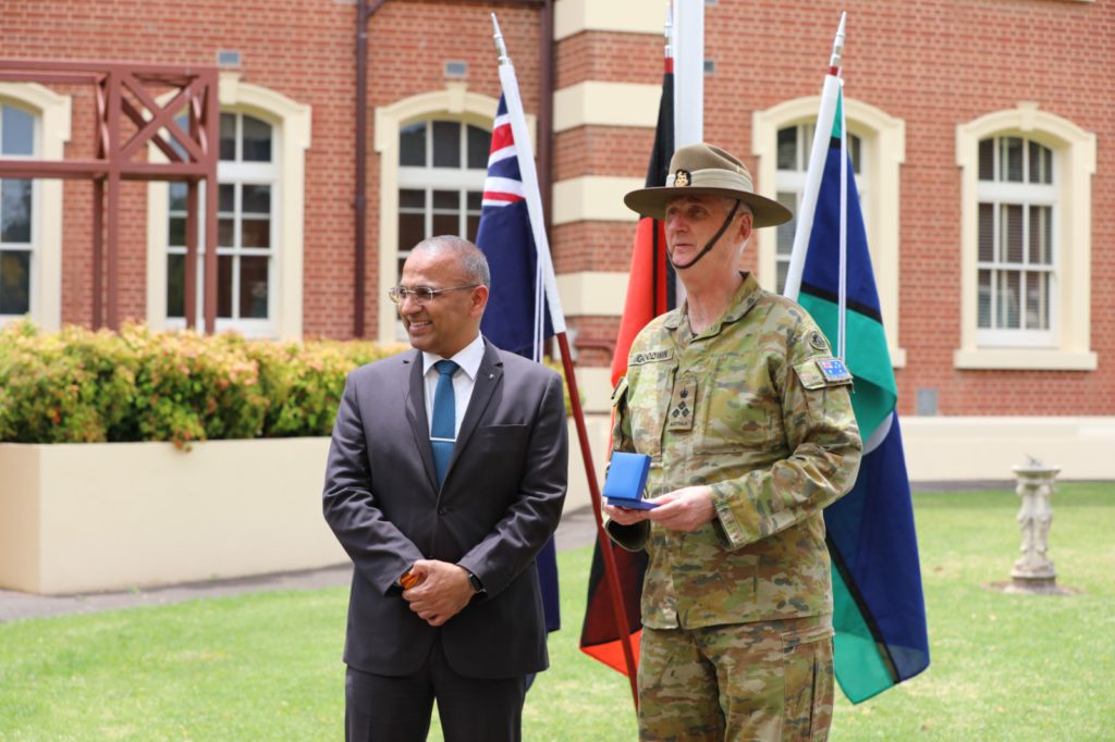 Bronze Commendation to Captain Rajendra Pandey; Image Source; Supplied