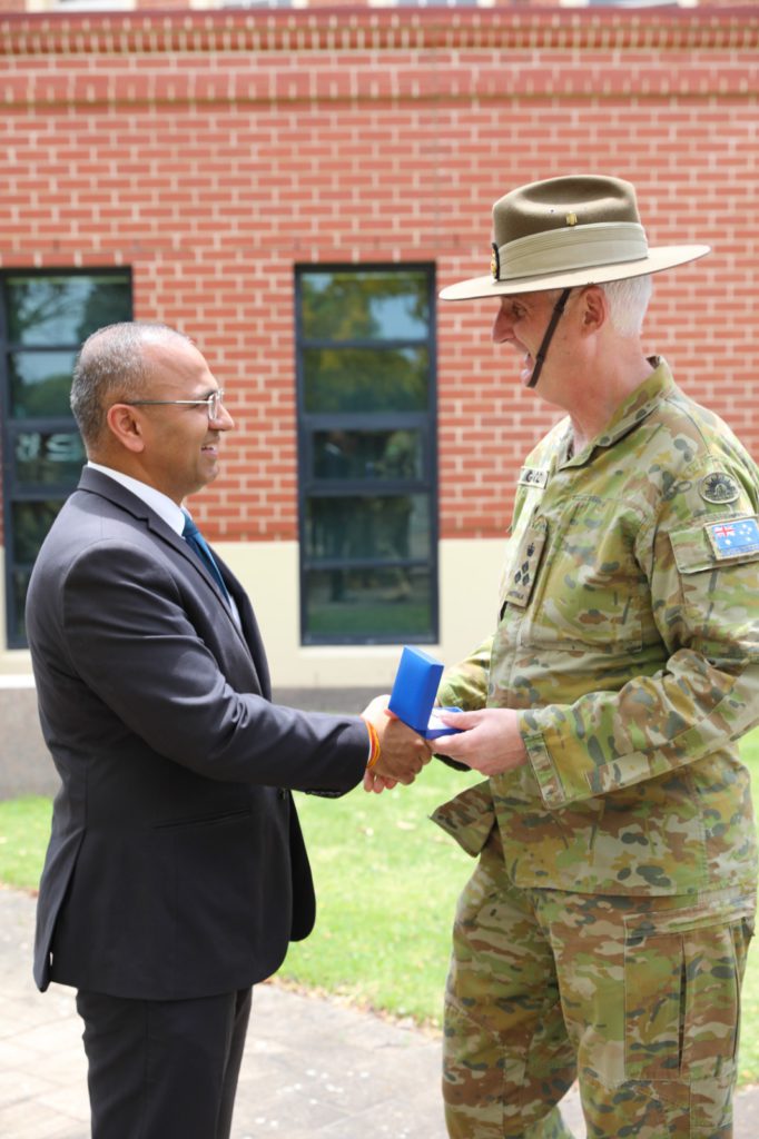 Bronze Commendation to Captain Rajendra Pandey; Image Source; Supplied