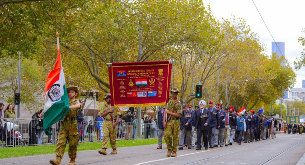 Indian Contingent in ANZAC Parade 2024, Melbourne; Image Source: The Australia Today
