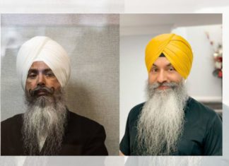 Image: (Right) Convicted murder mastermind Gurinderpal Brar and (Left) Victim Radio host Harnek Singh (Source: NZ Herald screenshot)