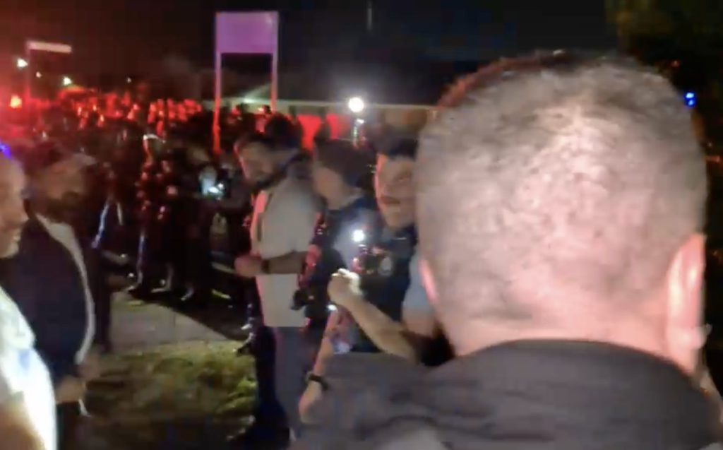 Sydney’s Wakeley Assyrian Orthodox Church on Monday night; Image Source: Screen Shot