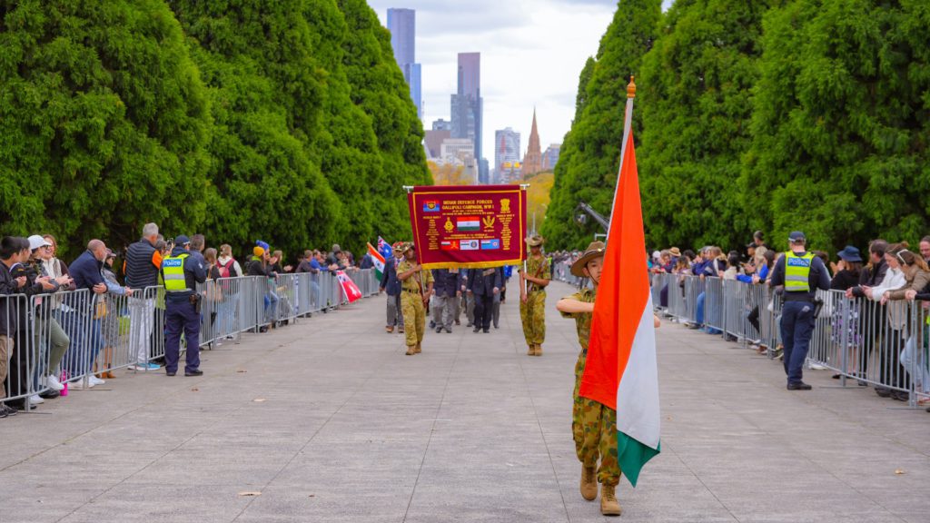 Indian Contingent in ANZAC Parade 2024, Melbourne; Image Source: The Australia Today
