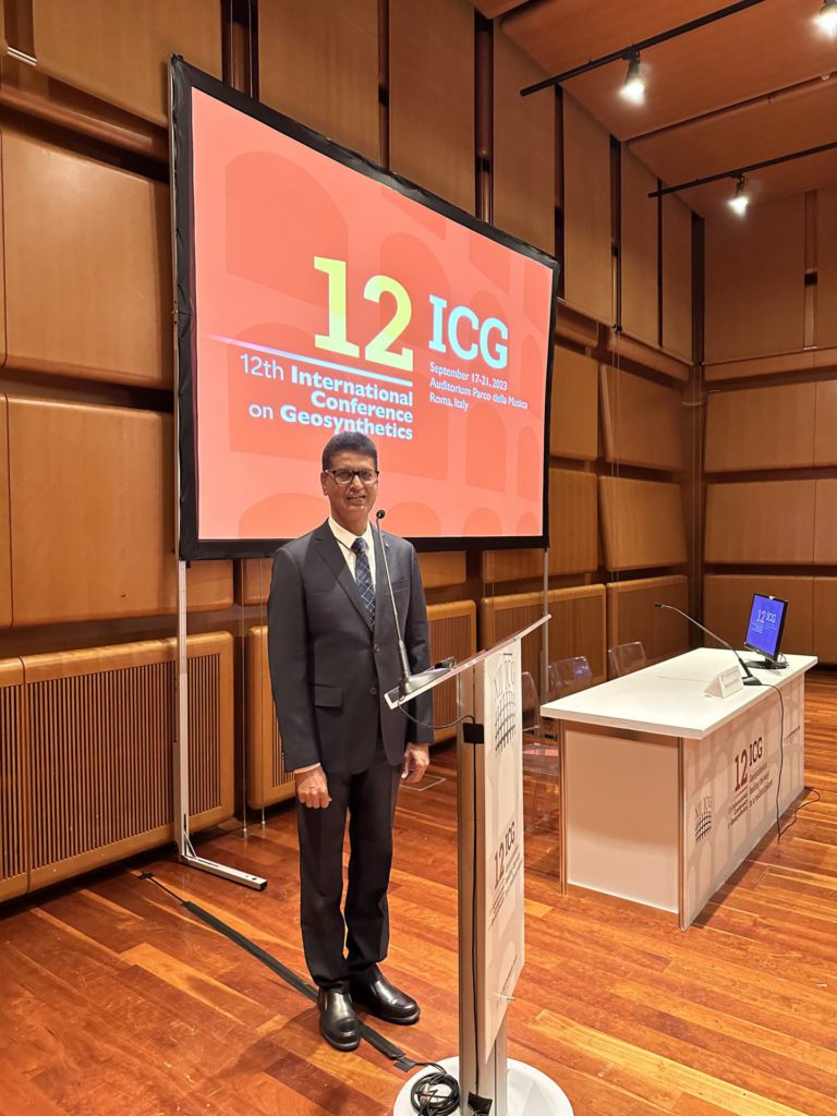 3 Dr Sanjay Kumar Shukla delivering the short course 12th International Conference on Geosynthetics Rome Italy 17 Sept. 2023 2