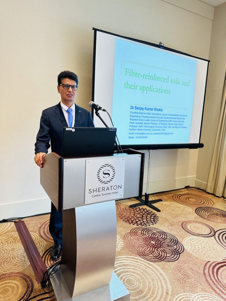 4 Dr Sanjay Kumar Shukla delivering the short course GeooAmericas 2024 Toronoto Canada 28 April 2024 3