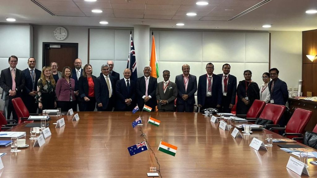 India-Australia ECTA Joint Committee, led by Mr Sunil Barthwal, Commerce Secretary and Mr George Mina, Deputy Secretary Department of Foreign Affairs and Trade: Image Source: Supplied
