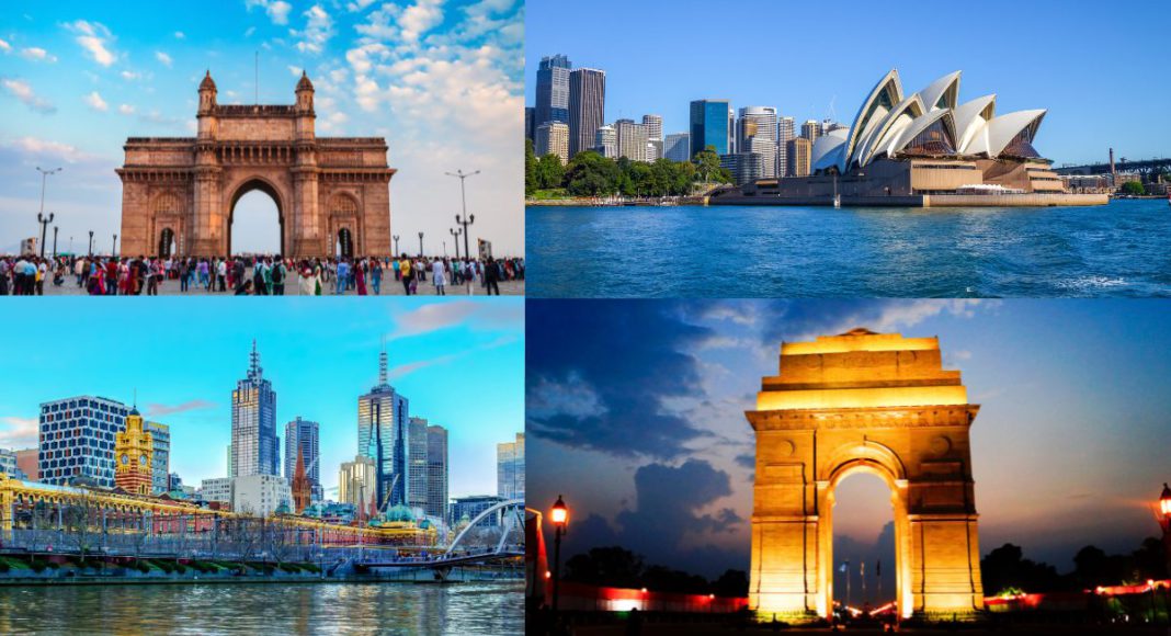 Mumbai, Sydney, Delhi and Melbourne Skyline: Image Source @CANVA