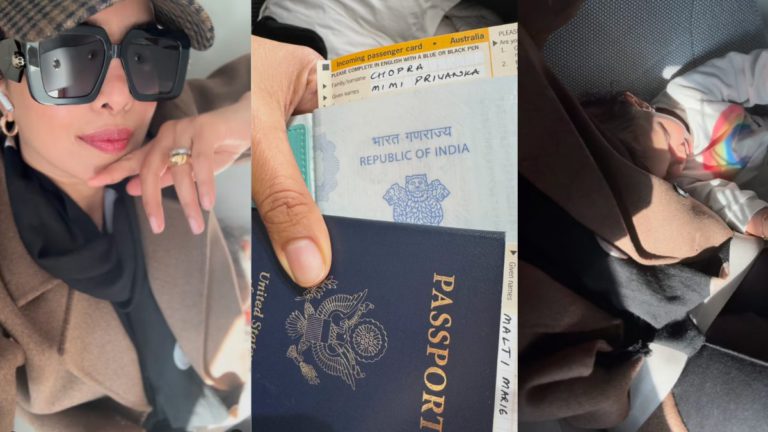 Priyanka Chopra Jonas Arrives in Australia for ‘The Bluff’ Shoot with Daughter Malti Marie