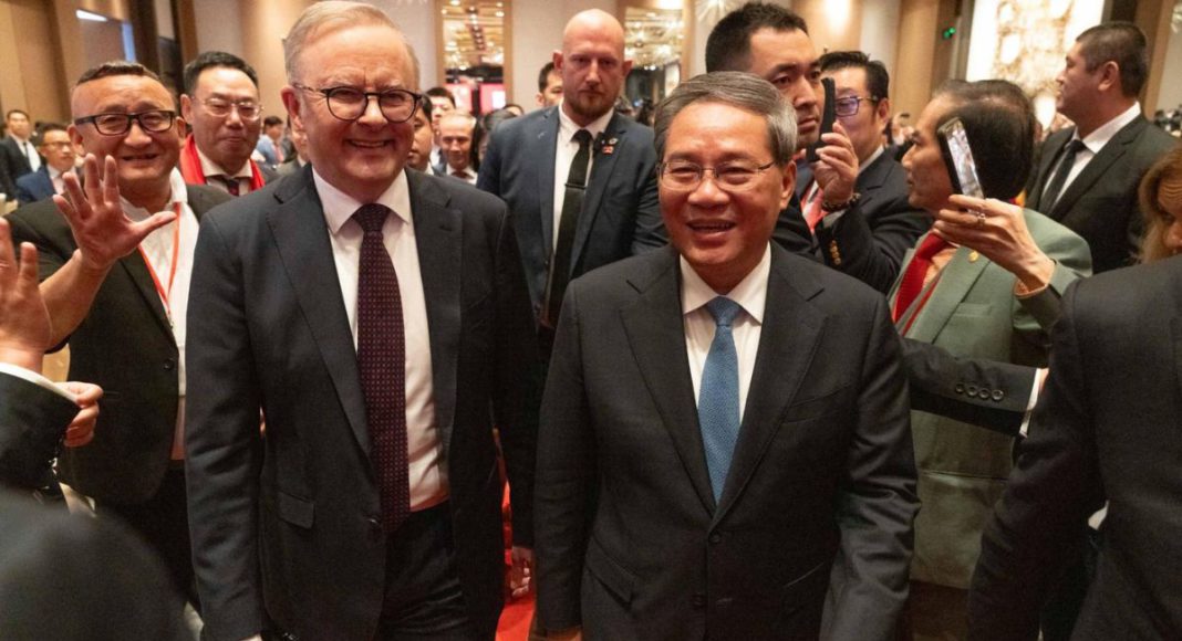 Image: Prime Minister Anthony Albanese with Premier Li Qiang (Source: X)