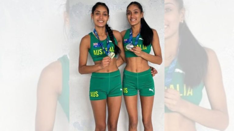 Indian-Australian twins Sukhnoor and Khushnoor win Gold and Silver at U18 Oceania Athletics Championship