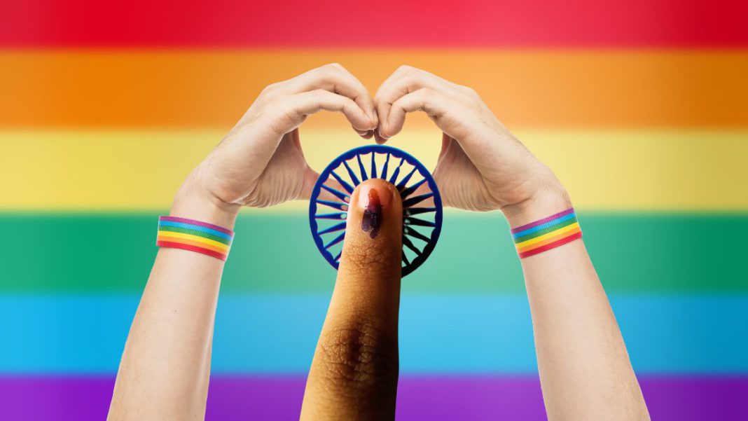 India's LGBTQ comunity votes; Image Source @CANVA