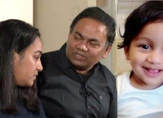 Sandipan's parents, Sanjoy and Saraswati Dhar; Image Source: Screeshots ABC Video