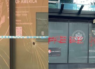 “Not the Australian Way”: PM Albanese Condemns Pro-Palestinian Protestors’ Vandalism of US Consulate in Sydney Image Source: US Consulate Sydney