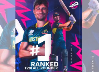 Marcus Stoinis Rises to Top of ICC Men’s T20I All-rounder Rankings