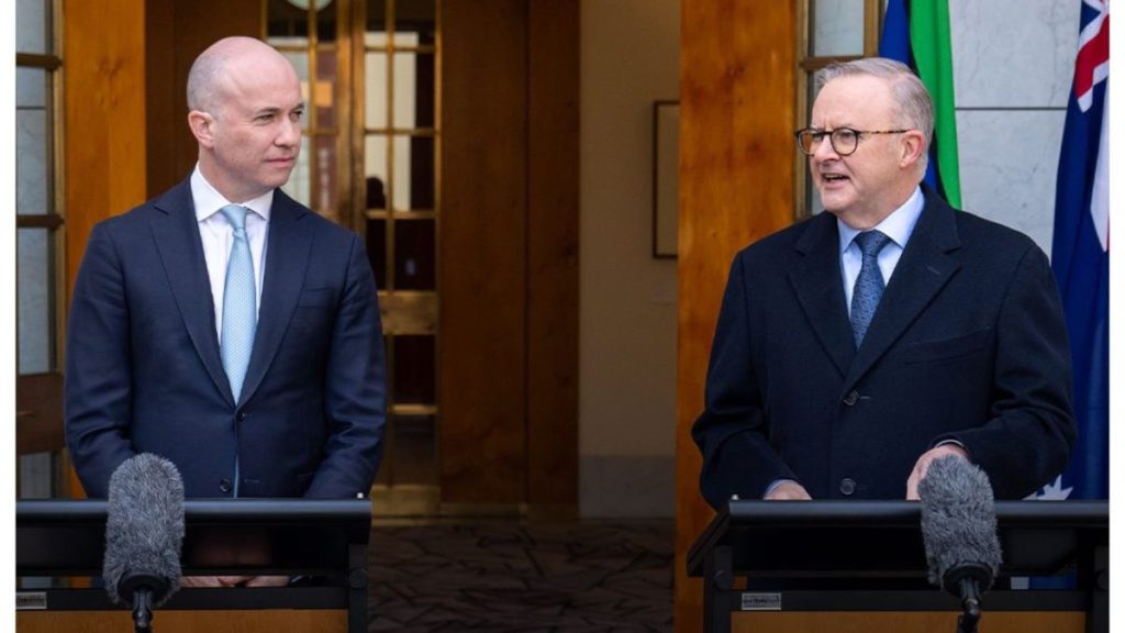 Prime Minister Anthony Albanese with newly appointmented of Chair of the Climate Change Authority (CCA) Matt Kean; Image Source: @PM&C