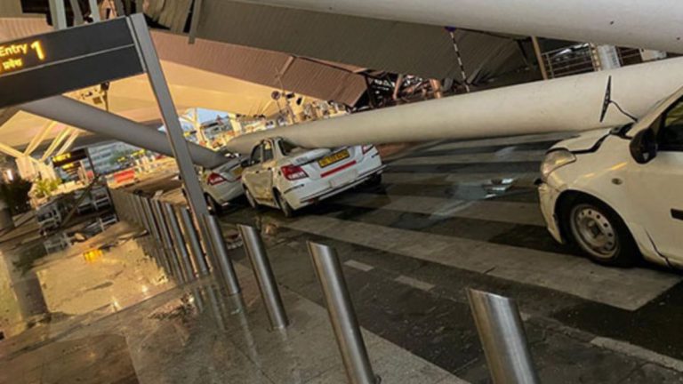 Three dead and several injured as Delhi Airport roof collapses amid heavy rain