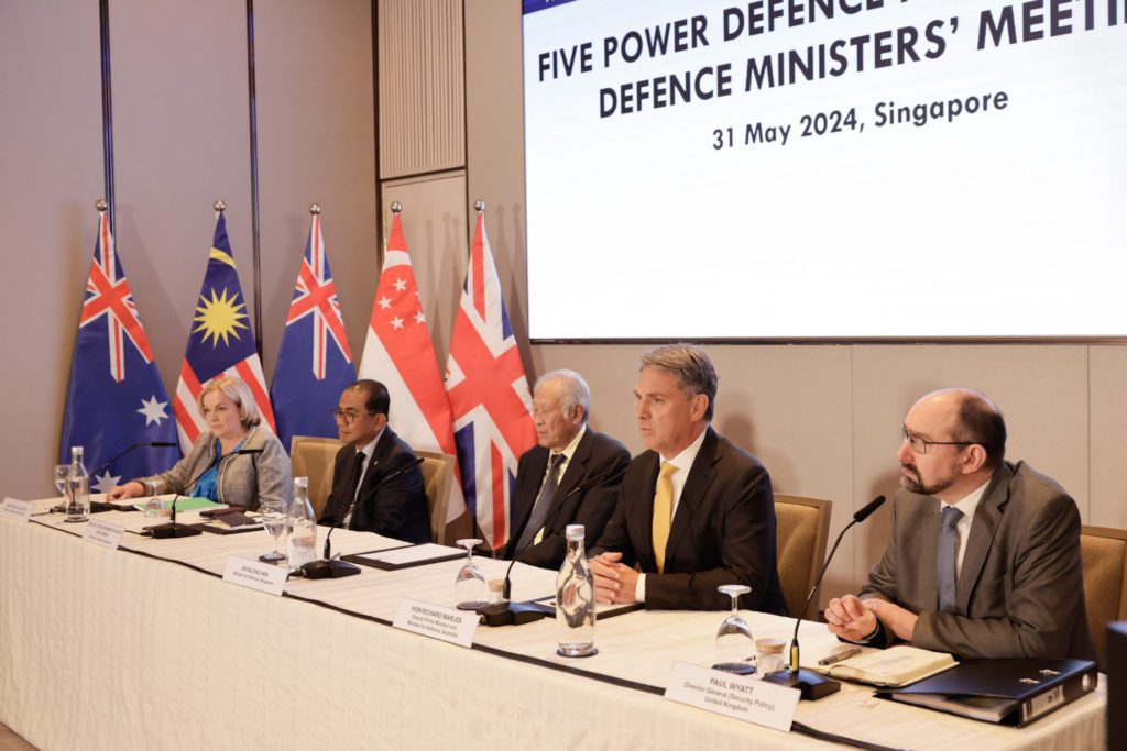 Deputy PM Richard Marles at Shangri-La Dialogue in Singapore: Image Source; X @RichardMarlesMP