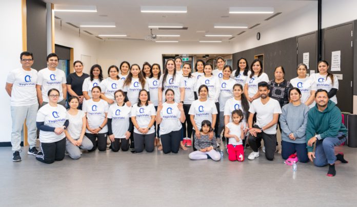 Yoga for Self and Society, conducted by Dr. Vidhi Sirohi, the founder of YogicVidhi Yoga Studio; Image Source: Supplied